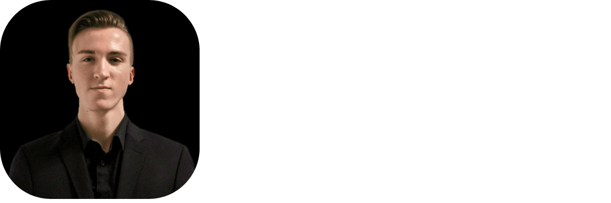 foto von Lukas Görz neben dem Text "Jedes unserer Projekte wird individuell betreut und ich garantiere persönlich dafür deinen Umsatz zu unserer Priorität zu machen" unterschrieben von dem Geschäftsführer von LeGiTT Performance Marketing Lukas Görz